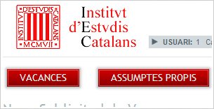 Intranet de IEC. Gestión del empleado. Thumbnail 1