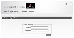 Intranet de la empresa de seguridad Loomis. Thumbnail 2
