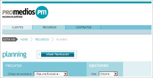 Intranet de la empresa Promedios. Thumbnail 2